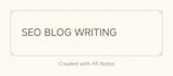 write SEO optimized blog posts and articles