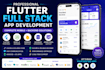 develop flutter app with backend full stack development