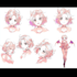 draw anime character reference sheet with multiple poses and expressions