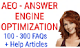 write faqs, qnas, help articles and generate schema data for ai visibility SEO