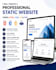 create a modern portfolio or business static website
