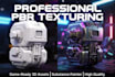 create pbr textures uv map optimized for games, 3d models