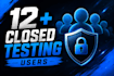 provide 12 testers or 30 testers for google play closed testing
