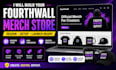 custom fourthwall website merch store setup and launch for creators