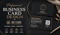 design a professional business card with a qr code