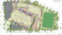 master site plan landscape design layout rendering for real estate architects