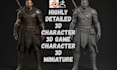 do 3d game character 3d miniature 3d character modeling 3d game model sculpting