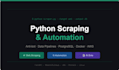 build python scrapers, automation bots and data pipelines