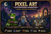 create unique pixel art illustrations and characters