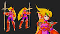 create a stylized anime scifi 3d character model