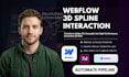 develop webflow 3d spline parallax animation xd to webflow interactive website