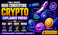 create best high converting crypto explainer videos for ico, nft, defi, web3