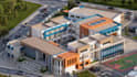design modern exterior facade and do realistic 3d rendering