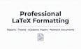 design and format reports in latex