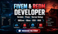 be your fivem or redm developer for scripts, fixes and server setup