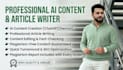 be your professional ai content writer and article writer