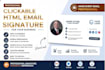 create a modern professional clickable HTML email signature