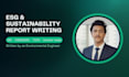 write your esg sustainability report for gri csrd compliance