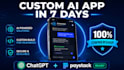 design build ai app with chatgpt api custom ai web app openai claude langchain