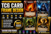 create custom trading card game card frames and templates