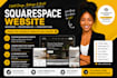 build a modern squarespace website, revamp or redesign squarespace landing page