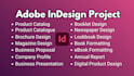 do indesign catalog, indesign brochure, and any project with adobe indesign