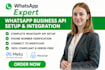set up whatsapp business API and connect it to manychat