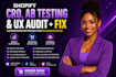 audit shopify cro run ab tests using convert to increase conversion rate sales