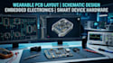 design wearable pcb layout, schematic and embedded electronics
