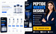 design peptide website ecommerce peptide website peptide store peptide ads