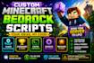 create custom minecraft bedrock scripts