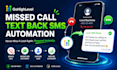 setup gohighlevel missed call text back sms automation