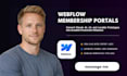 build webflow membership site with gated content automate webflow user dashboard
