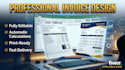 design a professional editable invoice receipt, microsoft excel letterheads