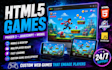 develop interactive HTML5 browser game, web game, javascript and phaser 3 game