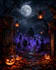 create spooky halloween illustrations and fantasy scenes