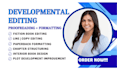 do developmental editing, proofread novel romance book editor, book formatting
