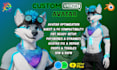model high quality vrchat avatar, 3d furry model, vr character, vseeface, vrm