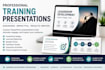 create a professional training powerpoint with speaker notes
