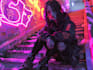 design anime character cyberpunk character