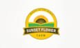 design progression creative logo for sunset flower farm