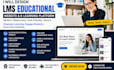 lms educational website online course website education, elearning website