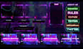 design animated vtuber overlay, twitch overlay and stream package