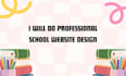 create professional educational website for school