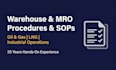 write sops for warehouse, stock control, and inventory management