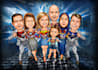 draw group cartoon caricature