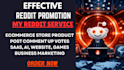 create reddit seo post ecommerce business promote startup saas product
