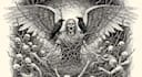draw dark art illustration with engraving style