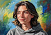 paint an acrylic painting portrait for you
