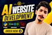 develop ai website, ai chatbot and custom ai web application